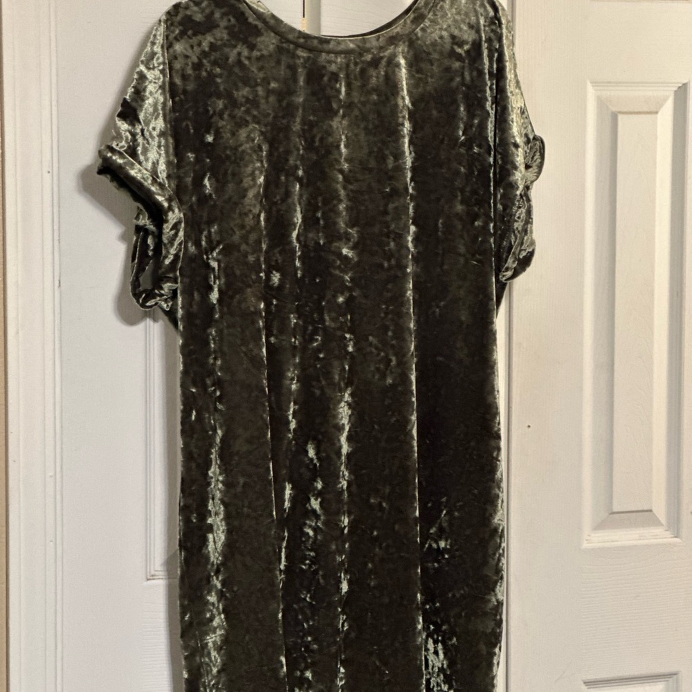 Velvet Olive Green Women's dress
